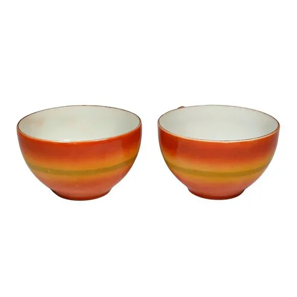 Scenic Luster Teacup & Saucer Pair 1920s-1940s Made in Japan Hand-Painted - Picture 8 of 9